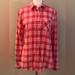 Pink Victoria's Secret Tops | Guc Victorias Secret Pink - 100% Cotton. Pink Plaid Shirt Button Down Shirt | Color: Pink | Size: 2