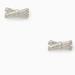 Kate Spade Jewelry | New Kate Spade New York Double Bow Studs In Silver Tone | Color: Silver | Size: 0.24" X 0.41"