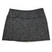 J. Crew Skirts | J. Crew Herringbone Y2k Tweed Wool Blend Mini Skirt W/ Raw Edge Womens Sz 14 | Color: Black/White | Size: 14