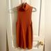 Free People Dresses | Free People Cowl Neck Mini Dress. | Color: Orange | Size: L