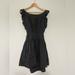 Free People Dresses | Free People Mini Black Linen Dress | Color: Black | Size: Xs