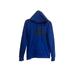 Adidas Jackets & Coats | Adidas Blue Black Spellout Logo Long Sleeve Hooded Pullover Jacket Mens Size S | Color: Black/Blue | Size: S