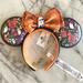 Disney Accessories | Disney Halloween Glow In The Dark “Boo!” Ghost Minnie Ears Headband | Color: Black/Orange | Size: Os