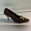 Coach Shoes | Coach Brown Suede Pointed Toe Pumps, Size 10b | Color: Brown | Size: 10