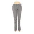 London Jean Khakis - Mid/Reg Rise Boot Cut Boot Cut: Gray Bottoms - Women's Size 8