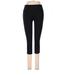 New Balance Leggings Skinny Leg Cropped: Black Print Bottoms - Women's Size Small