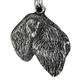 Art-Dog Dog Silver-Plated Pendant on a Leather Strap - Dog Necklace in Elegant Case – Silver Dog Necklaces for Men and Women – Dog Breeds Jewelry – Black Russian Terrier