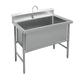 Freestanding Stainless Steel Sink, Utility Sink,1 Compartment Commercial Kitchen Sink,Kitchen Sink Industrial Sink,Commercial Sink Industrial Sink(31in)