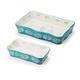 Baking Dish Casserole Dish Ceramic Lasagna Pan 2-Pcs Bakeware Sets Baking Dishes Baking Set Baking Dish Set