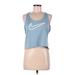 Nike Active Tank Top: Blue Activewear - Women's Size Medium