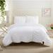 Jessica Simpson Home Microfiber 3 Piece Comforter Set Polyester/Polyfill/Microfiber in White | Queen Comforter + 2 Standard Shams | Wayfair