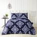 Jessica Simpson Home Adelia Medallion Bedding Polyester/Polyfill/Microfiber in Blue/Navy | Queen Comforter + 2 Standard Shams | Wayfair