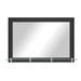 Modern Rustic Camyle Marley w/ Shelves Wall Mirror, Glass in Black | 32.5 H x 60 W x 7.25 D in | Wayfair (124F)27x54.5H-CH.ST