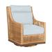 Summer Classics Outdoor Peninsula Gliding Wicker/Rattan Chair w/ Cushions in Brown | Wayfair 420537+C524H4266W4266