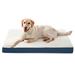Tucker Murphy Pet™ Orthopedic Waterproof Dog Beds for Large Dogs Polyester in White/Blue | 3 H x 36 W x 27 D in | Wayfair