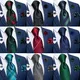 Cravates de la présidence avec broche pour hommes poche à épingle boutons de manchette carrés