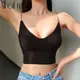 Camisole sans couture pour femmes débardeur Sexy Streetwear Lingerie intime avec coussinet de