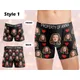 Boxer personnalisé avec nom sous-vêtements personnalisés avec photo image personnalisée sur boxer