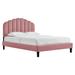 Daisy Performance Velvet Queen Platform Bed - East End Imports MOD-6287-DUS