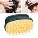 FITYLE Hair Scrubber Shampoo Brush Comfortable Handheld Hair Washing Manual Head Scalp Massage Brush Hair Scalp Massager for Hotel Green