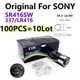 100pcs original für sony 1 55 batterie sr416sw knopf zellen batterien v silber oxid batterie für