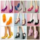 17 Stile Kunststoff Fußlänge 2 2 cm Mode Zubehör Puppe Schuhe Socken Held Puppen Stiefel lange Knie