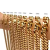 6mm-22mm Gold Silber Farbe Titan Stahl Kubanische Miami Ketten Halsketten Große Schwere Runde Link Kette für Männer Hip Hop Rock Schmuck