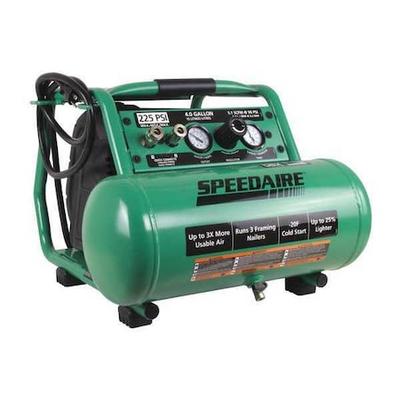 SPEEDAIRE AM1-HE15-03QG Portable Air Compressor,Oil Free,1.70 HP