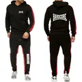 HARDCORE Gedruckt Hoodie Jogginghose Trainingsanzug männer Mit Kapuze Sweatshirt + Hosen Pullover