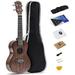 Batking Tenor Ukulele Solid Top Mahogany 26 Inch Ukelele With Accessories & Gig Bag Strap Nylon String Trigger Capo Picks