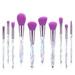 Kingtree Makeup Brush Set 10PCS Crystal Makeup Brushes Premium Synthetic Foundation Powder Concealer Eye Shadow Blush Makeup Brushes Set Professional Make Up Brush Kit for Girls Ladies