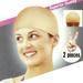 KIHOUT Deals 2pcs Nylon Bald Wig Hair Cap Stocking Liner Snood Mesh Stretch Beige