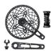 LITEPRO Folding Bicycle 53T/56T/58T Bike Chainring Crank Arm Set 170mm 130BCD 5 Bolts Bicycle Crankset Includes Chainring Bottom Bracket and Chainring Bolts