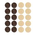 96 Pcs Woody Toy Wooden Chess Accessories Round Backgammon Board Game Table Chips Toys Interlocking Checkers Ridged