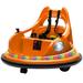 12V Bumper Car for Kids Battery Powered Ride On Cars Toddler Ride On Toys with Remote Control Bluetooth Music Play Colorful Light Electric Vehicle for Boys Girls Gifts 1-5 Years Old Orange