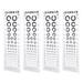 4 Pcs Alphabet Poster for Toddlers Pilot Eye Test Chart Tool Posters Visual Exam Hanging Optometry Tester Child