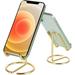 Cell Phone Stand for Desk Cute Metal Rose Gold Cell Phone Stand Holder Desk Accessories Compatible with All Mobile Phones iPhone Switch iPad