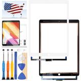for iPad Pro 12.9 2 2nd Gen Screen Replacement Kit 2017 A1670 A1671 Touch Screen Digitizer Panel Glass Sensor Panel Repair Parts with Tempered Glass +Tools(Not LCD Display) (Black)