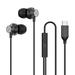 Home Supplies On Sale Surpdew Sports Earphones In Ear Subwoofer Wired Headphone With Microphone For Both Men And Women Black Free Size