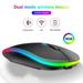 New Bluetooth Wireless Mouse with USB Rechargeable RGB Mouse for Computer Laptop PC Macbook Gaming Mouse Gamer 2.4GHz 1600DPI