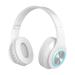 Tech Gifts up to 30% off Clearance! Uhuya Wireless Headset Foldable Headset LED Lights Glowing Headphones Earphone Pluggable Card Universal White