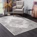 2' x 13' Gray Distressed Medallion Runner Rug - 3'6"