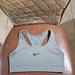 Nike Intimates & Sleepwear | Nike Dri-Fit Swoosh Logo Racerback Wirefree Sports Bra Multicolor | Color: Black/Gray | Size: S