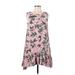 Jack by BB Dakota Casual Dress - DropWaist: Pink Floral Dresses - Women's Size Small