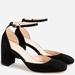 J. Crew Shoes | J Crew Maisie Ankle-Strap Heels In Italian Suede Item Bp331 | Color: Black | Size: 8