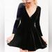 Urban Outfitters Dresses | Kimchi Blue Iris Velvet Mini Dress | Color: Black | Size: M