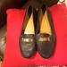 Coach Shoes | Coach Black Genuine Leather Loafers Shoes Size 10b | Color: Black/Gold | Size: 10