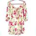 Free People Dresses | Bohemian Floral Tie Front Mini Dress | Color: Cream/Pink | Size: M