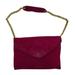 J. Crew Bags | J. Crew Fuchsia Suede Leather Envelope Gold Tone Chain Clutch Handbag Pockets | Color: Pink | Size: Os