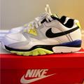 Nike Shoes | Nike Air Cross Trainer 3 Low Size 10 White/Pure Platinum/Racer Blue/Black | Color: Black/Blue/White | Size: 10